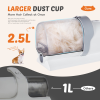 Professional Pet Grooming Clippers with 2.5L Cup, 3 Suction Modes