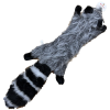 Raccoon Plush 22" Flattie Dog Toy with Squeakers and Crinkle