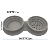 Pet Traveler Fold Up Dual Feeder
