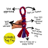 3-in-1 Enrichment Tube for Dogs - Tug Toy, Treat Dispenser & Snuffle Ball - Orange