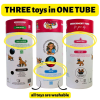 3-in-1 Enrichment Tube for Dogs - Tug Toy, Treat Dispenser & Snuffle Ball - Lavender