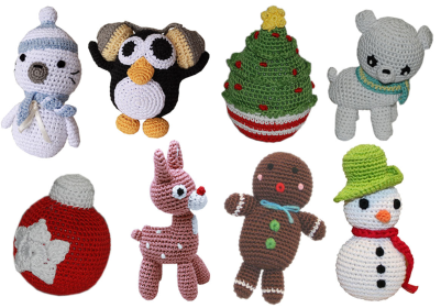 Christmas Knit Knack Toys