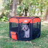 Armarkat PP002R-M Portable Pet Playpen In Bk and Rd Combo