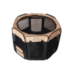 Armarkat PP003BGE-M Portable Pet Playpen In Bk and Bge Combo