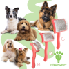 Flat Coral Medium Pet Slicker Brush