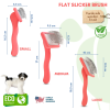 Flat Coral Medium Pet Slicker Brush