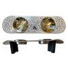 Doodles - Elevated Skateboard Dog Feeding Stand with 2 Bowls