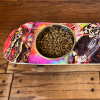 Musical Vibes - Elevated Skateboard Dog Feeding Stand with 2 Bowls