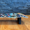 Rock Legends - Elevated Skateboard Dog Feeding Stand with 2 Bowls
