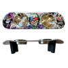 Villains In 3D - Elevated Skateboard Dog Feeding Stand with 2 Bowls