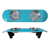 Dream Catcher - Elevated Skateboard Dog Feeding Stand with 2 Bowls