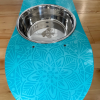 Dream Catcher - Elevated Skateboard Dog Feeding Stand with 2 Bowls