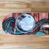 Island Time - Elevated Skateboard Dog Feeding Stand with 2 Bowls