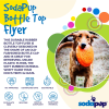 Bottle Top Flyer Durable Rubber Retrieving Frisbee