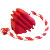 Heart on a String Dog Toy - Durable Rubber Tug Toy for Large Dogs
