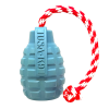 USA-K9 Grenade Shaped Rubber Dog Toy - Chew, Treat Dispenser & Tug Toy
