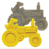 Tractor Nylon Dog Toy for Aggressive Chewers