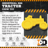 Tractor Nylon Dog Toy for Aggressive Chewers