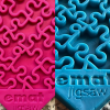 Large Blue Jigsaw & Large Pink Jigsaw eMat Lick Mat Bundle