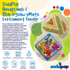 Large Blue Jigsaw & Large Yellow Honeycomb eMat Lick Mat Bundle