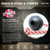 USA-K9 Magnum Black Stars and Stripes Ultra-Durable  Rubber Chew Toy