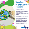 Water Nylon eCoin Durable Enrichment Snacking Coin for Dogs