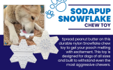 Snowflake Nylon Dog Chew Toy for Aggressive Chewers  & FDA Compliant