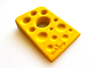 Swiss Cheese Wedge Nylon Dog Chew Toy for Aggressive Chewers