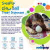 4" Glow-in-the-Dark Dog Ball - Treat Dispenser & Water Toy