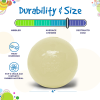 4" Glow-in-the-Dark Dog Ball - Treat Dispenser & Water Toy