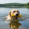 PUP-X Rubber Bone Dog Toy - Durable, Floats, Chew Toy