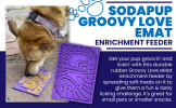 Groovy Love eMat - Small Enrichment Lick Mat| Retro Peace & Love Design