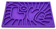 Groovy Love eMat - Small Enrichment Lick Mat| Retro Peace & Love Design