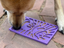 Groovy Love eMat - Small Enrichment Lick Mat| Retro Peace & Love Design