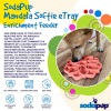 Mandala Softie eTray Shallow Slow Feeder Dog Bowl with Suction Cups