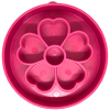 Flower eBowl Deep Slow Feeder Dog Bowl for Enrichment