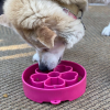 Flower eBowl Deep Slow Feeder Dog Bowl for Enrichment