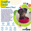 Santa Christmas eBowl Deep Slow Feeder Dog Bowl for Enrichment