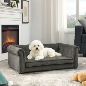 Elegant Rectangle Pet Bed for Small and Medium Dogs, Durable Elevated Dog Sofa Bed, Comfortable Dog Couch