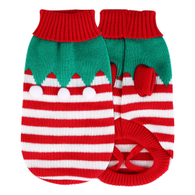 Pet Christmas Turtleneck Sweater (size: M)